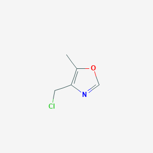 molecular formula C5H6ClNO B3093235 4-(Chloromethyl)-5-methyl-1,3-oxazole CAS No. 1240612-11-6
