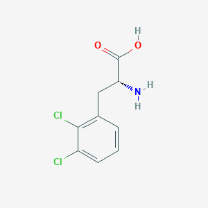 molecular formula C9H9Cl2NO2 B3093253 2,3-Dichloro-D-Phenylalanine CAS No. 1241677-43-9