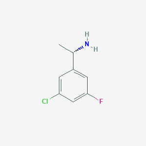 molecular formula C8H9ClFN B3093259 (S)-1-(3-Chloro-5-fluorophenyl)ethanamine CAS No. 1241678-48-7