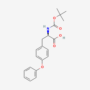 molecular formula C20H23NO5 B3093265 N-Boc-O-Phenyl-D-Tyrosine CAS No. 1241679-28-6