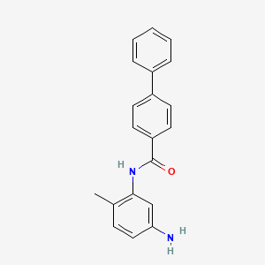 molecular formula C20H18N2O B3093446 N-(5-Amino-2-methylphenyl)-[1,1'-biphenyl]-4-carboxamide CAS No. 1245533-64-5