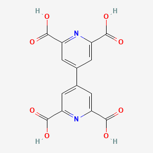 molecular formula C14H8N2O8 B3093463 [4,4'-Bipyridine]-2,2',6,6'-tetracarboxylic acid CAS No. 124558-60-7