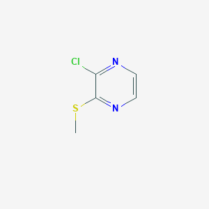 molecular formula C5H5ClN2S B3093731 2-Chloro-3-methylthiopyrazine CAS No. 1248090-42-7