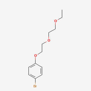 molecular formula C12H17BrO3 B3093765 1-Bromo-4-[2-(2-ethoxyethoxy)ethoxy]benzene CAS No. 1248916-41-7