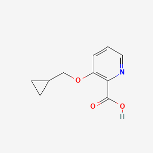 molecular formula C10H11NO3 B3093893 3-(Cyclopropylmethoxy)picolinic acid CAS No. 1250879-43-6
