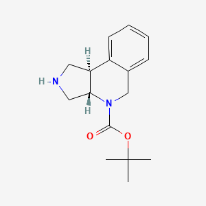 B3093909 1,2,3,3a,5,9b-Hexahydro-pyrrolo[3,4-c]isoquinoline-4-carboxylic acid tert-butyl ester CAS No. 1251002-37-5