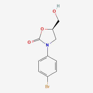 (5R)-3-(4-bromophenyl)-5-(hydroxymethyl)-1,3-oxazolidin-2-one