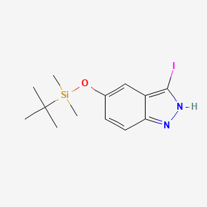 5-((tert-Butyldimethylsilyl)oxy)-3-iodo-1H-indazole