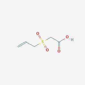 molecular formula C5H8O4S B3094094 2-(Prop-2-ene-1-sulfonyl)acetic acid CAS No. 125456-39-5