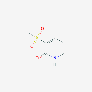 molecular formula C6H7NO3S B3094099 3-(Methylsulfonyl)pyridin-2(1H)-one CAS No. 1254730-41-0