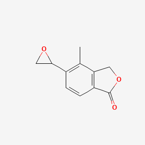 molecular formula C11H10O3 B3094109 4-methyl-5-(oxiran-2-yl)isobenzofuran-1(3H)-one CAS No. 1255206-68-8
