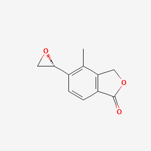 molecular formula C11H10O3 B3094115 (S)-4-methyl-5-(oxiran-2-yl)isobenzofuran-1(3H)-one CAS No. 1255206-71-3