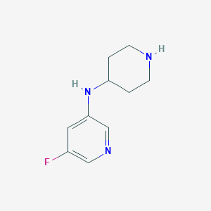 5-Fluoro-N-(piperidin-4-yl)pyridin-3-amine