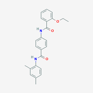 molecular formula C24H24N2O3 B309436 N-{4-[(2,4-dimethylanilino)carbonyl]phenyl}-2-ethoxybenzamide 
