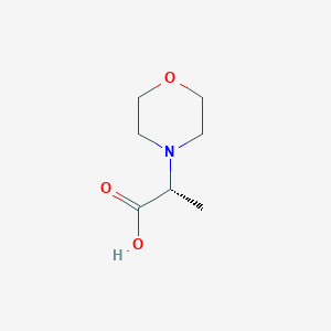 molecular formula C7H13NO3 B3094367 (r)-2-morpholinopropanoic acid CAS No. 1257236-56-8