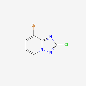 molecular formula C6H3BrClN3 B3094389 8-溴-2-氯-[1,2,4]三唑并[1,5-a]吡啶 CAS No. 1257705-04-6