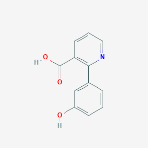 molecular formula C12H9NO3 B3094460 2-(3-Hydroxyphenyl)pyridine-3-carboxylic acid CAS No. 1258626-75-3