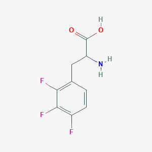molecular formula C9H8F3NO2 B3094567 2,3,4-Trifluoro-DL-phenylalanine CAS No. 1259978-34-1