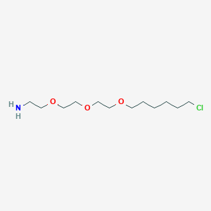 molecular formula C12H26ClNO3 B3094900 NH2-PEG3-C6-Cl 