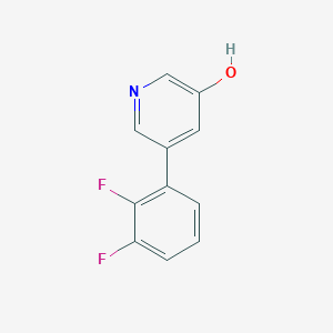 molecular formula C11H7F2NO B3095062 5-(2,3-Difluorophenyl)pyridin-3-ol CAS No. 1261866-16-3