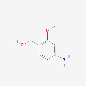 molecular formula C8H11NO2 B3095070 (4-Amino-2-methoxyphenyl)methanol CAS No. 1261873-18-0