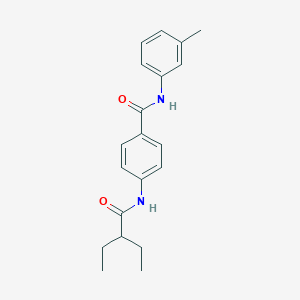 molecular formula C20H24N2O2 B309509 4-[(2-ethylbutanoyl)amino]-N-(3-methylphenyl)benzamide 
