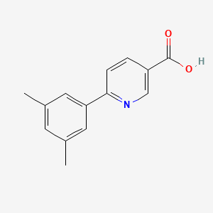 molecular formula C14H13NO2 B3095120 6-(3,5-Dimethylphenyl)pyridine-3-carboxylic acid CAS No. 1261911-15-2