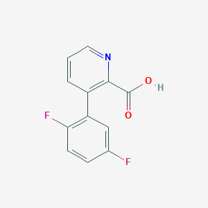molecular formula C12H7F2NO2 B3095147 3-(2,5-Difluorophenyl)picolinic acid CAS No. 1261920-67-5