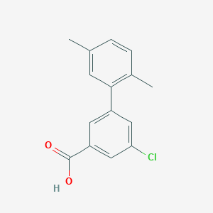 molecular formula C15H13ClO2 B3095219 3-chloro-5-(2,5-dimethylphenyl)benzoic acid CAS No. 1261971-07-6