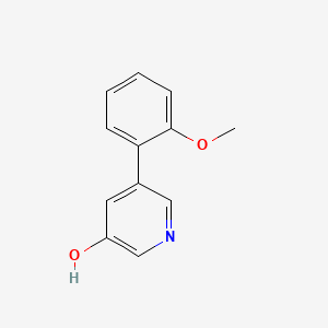 molecular formula C12H11NO2 B3095229 5-(2-Methoxyphenyl)pyridin-3-ol CAS No. 1261971-94-1