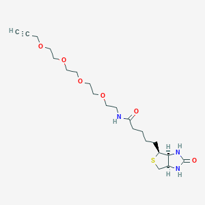 molecular formula C21H35N3O6S B3095333 (3aS,4S,6aR)-Biotin-PEG4-Alkyne CAS No. 1262681-31-1