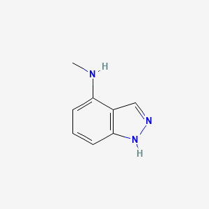 molecular formula C8H9N3 B3095472 N-methyl-1H-indazol-4-amine CAS No. 1263378-21-7