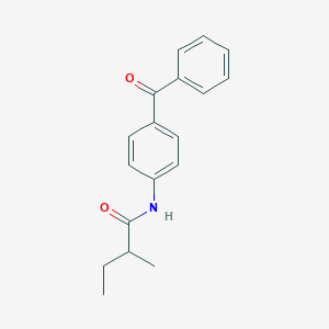 molecular formula C18H19NO2 B309548 N-(4-benzoylphenyl)-2-methylbutanamide 