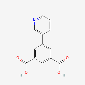 molecular formula C13H9NO4 B3095505 5-(Pyridin-3-yl)isophthalic acid CAS No. 1264068-70-3