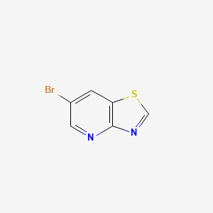 molecular formula C6H3BrN2S B3095511 6-Bromothiazolo[4,5-b]pyridine CAS No. 1264193-12-5