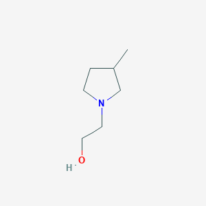 molecular formula C7H15NO B3095523 2-(3-Methylpyrrolidin-1-yl)ethan-1-ol CAS No. 126512-75-2