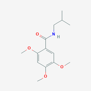 molecular formula C14H21NO4 B309553 N-isobutyl-2,4,5-trimethoxybenzamide 