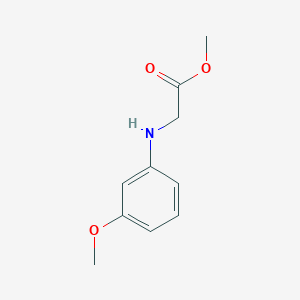 molecular formula C10H13NO3 B3095586 Methyl (3-methoxyphenyl)glycinate CAS No. 126689-77-8