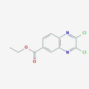 molecular formula C11H8Cl2N2O2 B3095678 Ethyl 2,3-dichloroquinoxaline-6-carboxylate CAS No. 1268865-79-7