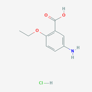 molecular formula C9H12ClNO3 B3095791 5-Amino-2-ethoxybenzoic acid hydrochloride CAS No. 1269053-30-6