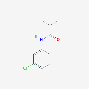 molecular formula C12H16ClNO B309594 N-(3-chloro-4-methylphenyl)-2-methylbutanamide 