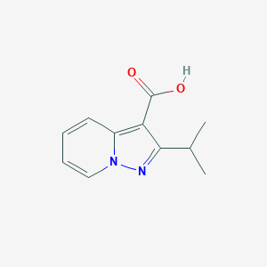 molecular formula C11H12N2O2 B3096062 2-Isopropylpyrazolo[1,5-a]pyridine-3-carboxylic acid CAS No. 126959-38-4