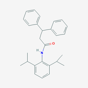 molecular formula C27H31NO B309611 N-(2,6-diisopropylphenyl)-3,3-diphenylpropanamide 