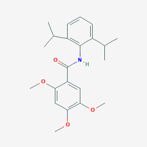 molecular formula C22H29NO4 B309620 N-(2,6-diisopropylphenyl)-2,4,5-trimethoxybenzamide 