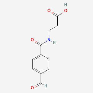 molecular formula C11H11NO4 B3096261 3-(4-Formylbenzamido)propanoic acid CAS No. 127560-07-0