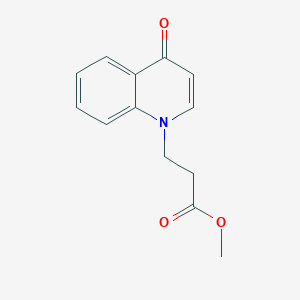 molecular formula C13H13NO3 B3096306 methyl 3-(4-oxoquinolin-1(4H)-yl)propanoate CAS No. 1279209-55-0