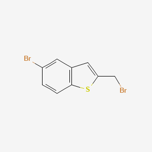 molecular formula C9H6Br2S B3096383 5-Bromo-2-(bromomethyl)benzo[b]thiophene CAS No. 128104-93-8