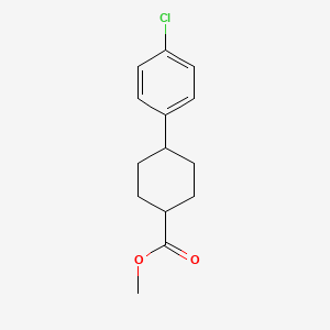 molecular formula C14H17ClO2 B3096434 Methyl trans-4-(4-chlorophenyl)cyclohexane-1-carboxylate CAS No. 128208-10-6