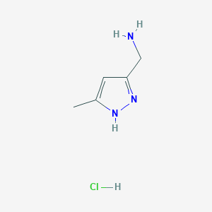 (3-Methyl-1H-pyrazol-5-yl)methylamine hydrochloride