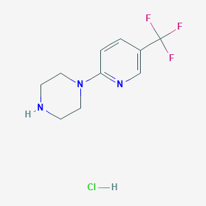 molecular formula C10H13ClF3N3 B3096451 1-(5-(Trifluoromethyl)pyridin-2-yl)piperazine hydrochloride CAS No. 128263-65-0